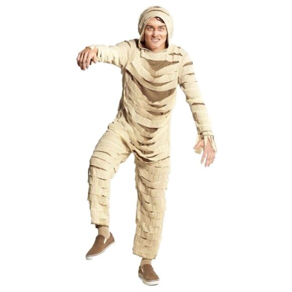 Hyde and Eek! Adult Mummy Halloween Costume White Mens Womens Unisex Size Small - Picture 1 of 8